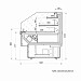 Витрина Горка self SIGMA 1250 M exclusive CUBE — IN (836)