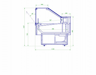Холодильная витрина SIGMA 1250 М BASIC CUBE - IN (787)