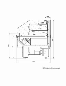 Витрина Горка self SIGMA 1900 M exclusive CUBE — IN  (836)