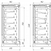 Холодильная горка ALPHA 1250/80 - OUT (1000)